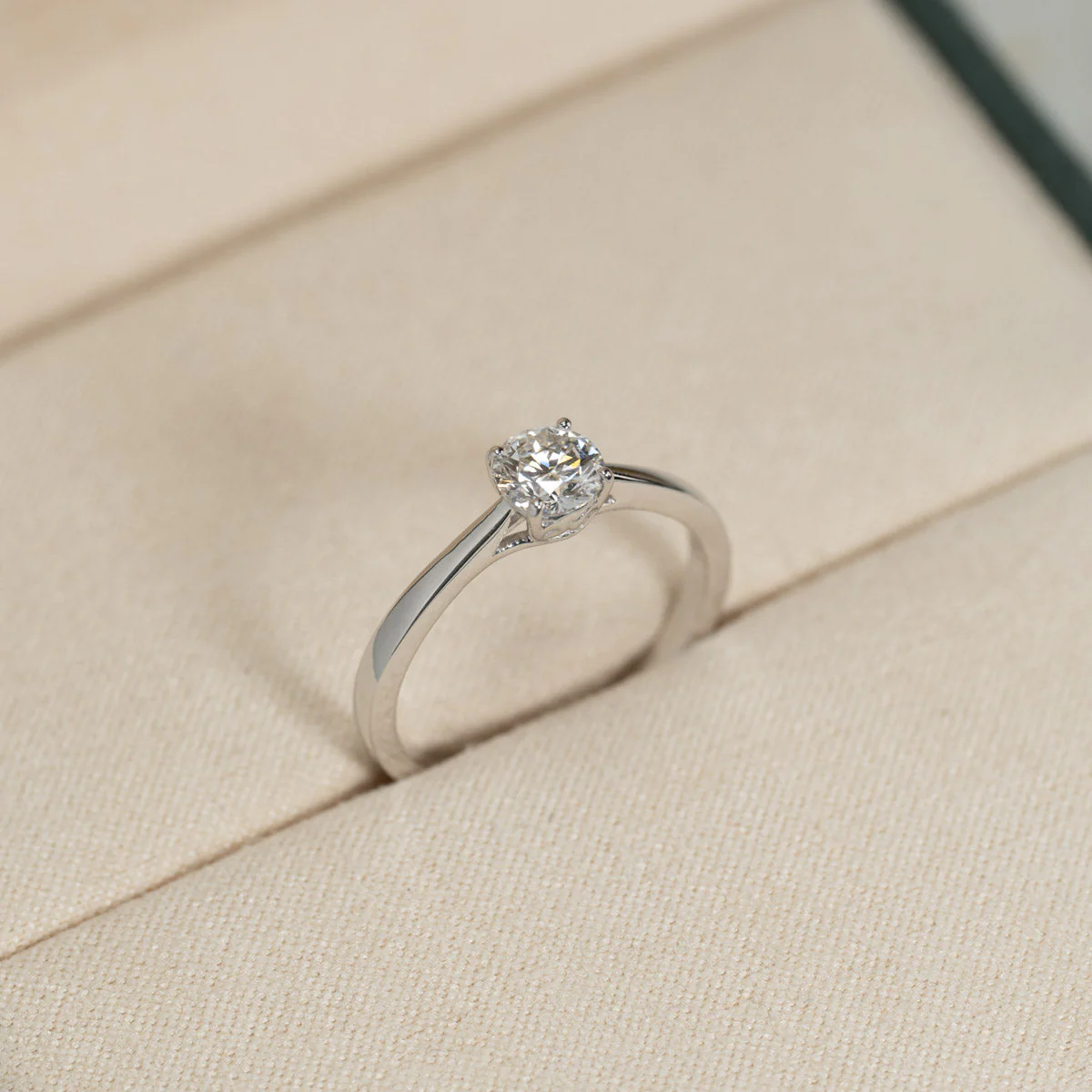 SOLITAIRE TRELLIS LAB-DIAMOND RING - 0.55ct - WG - Image 3