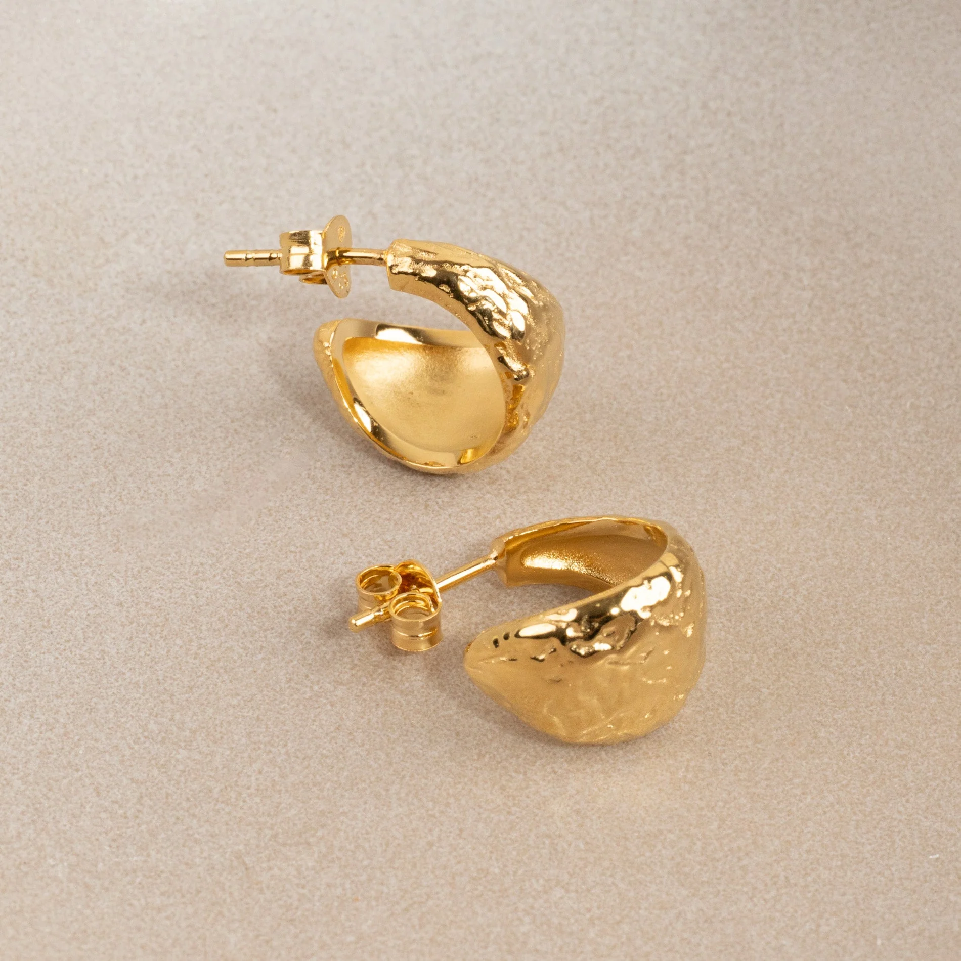 TERRA GOLDEN CREOL EARRING - Image 3