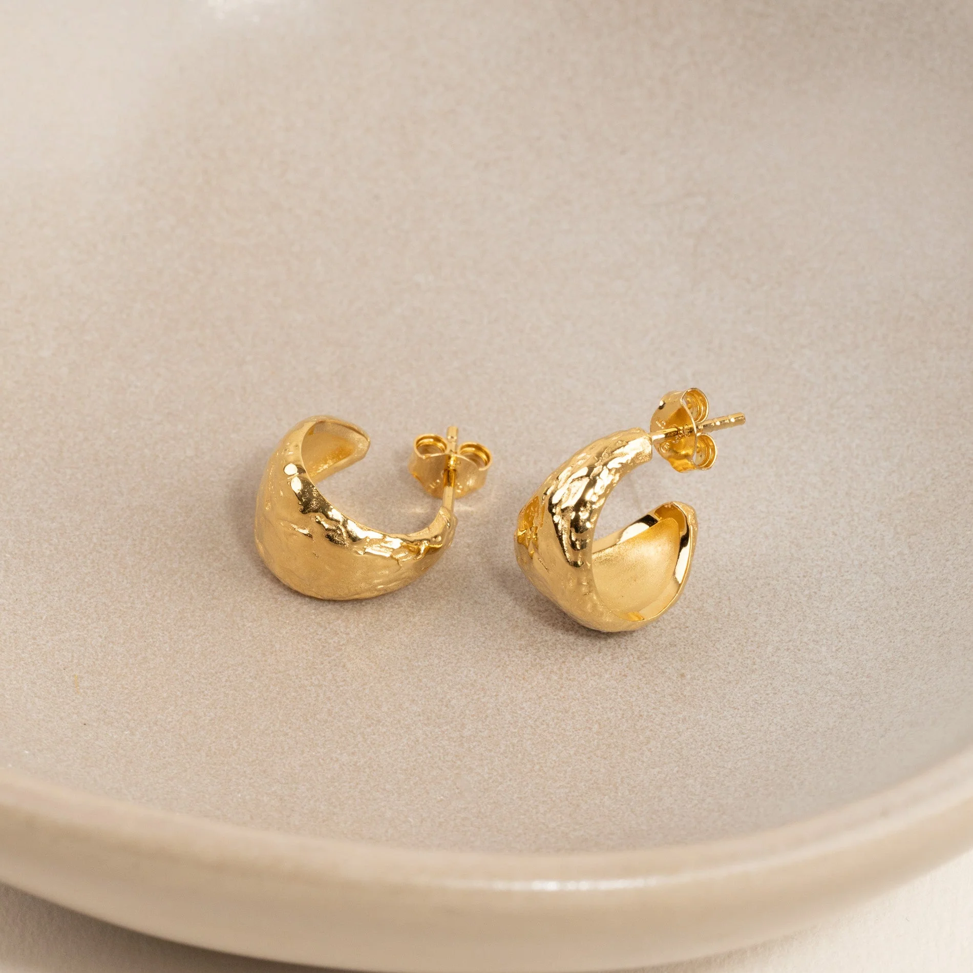TERRA GOLDEN CREOL EARRING - Image 5