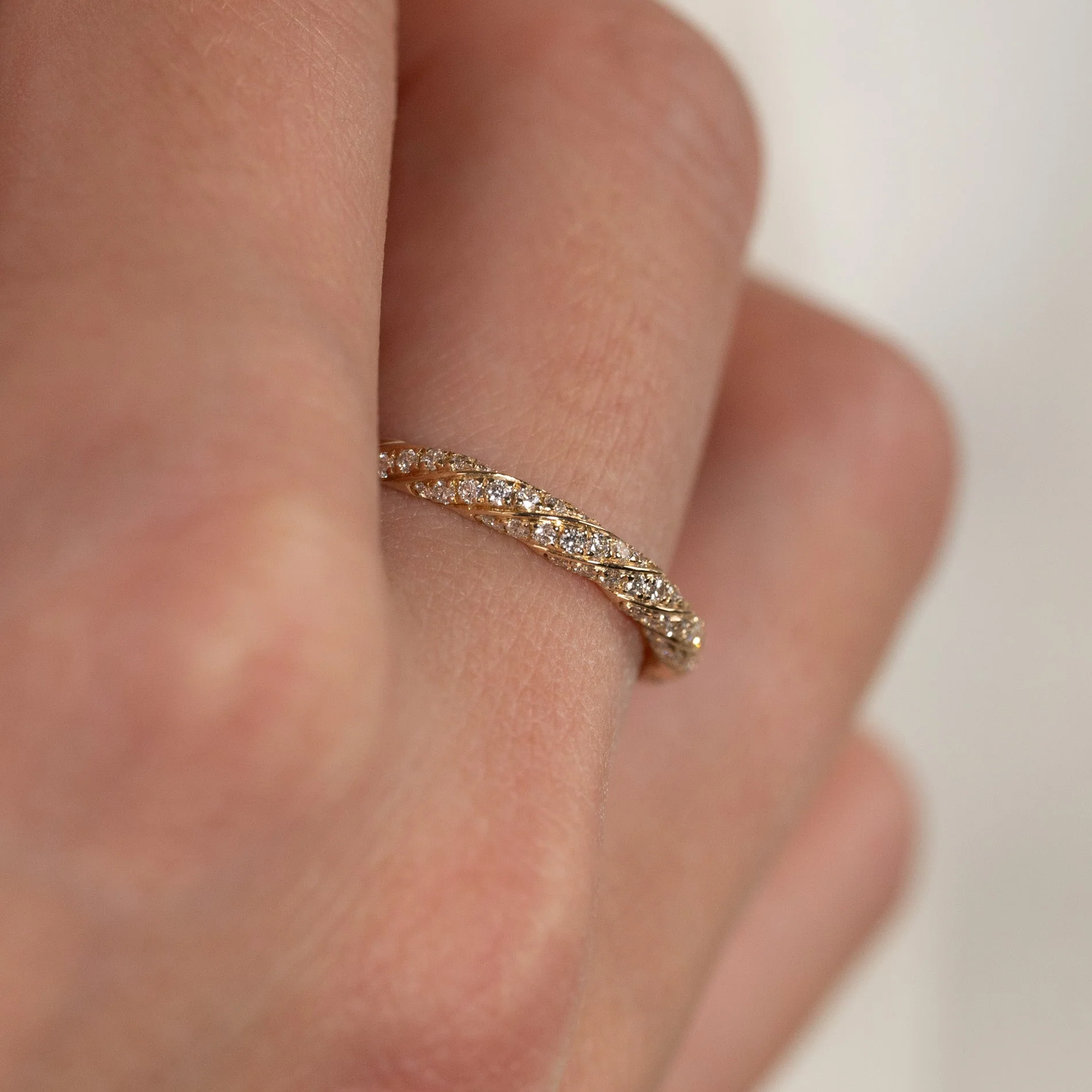 TWISTED ALLIANCE LAB-DIAMOND RING - 0.4ct - YG - Image 4