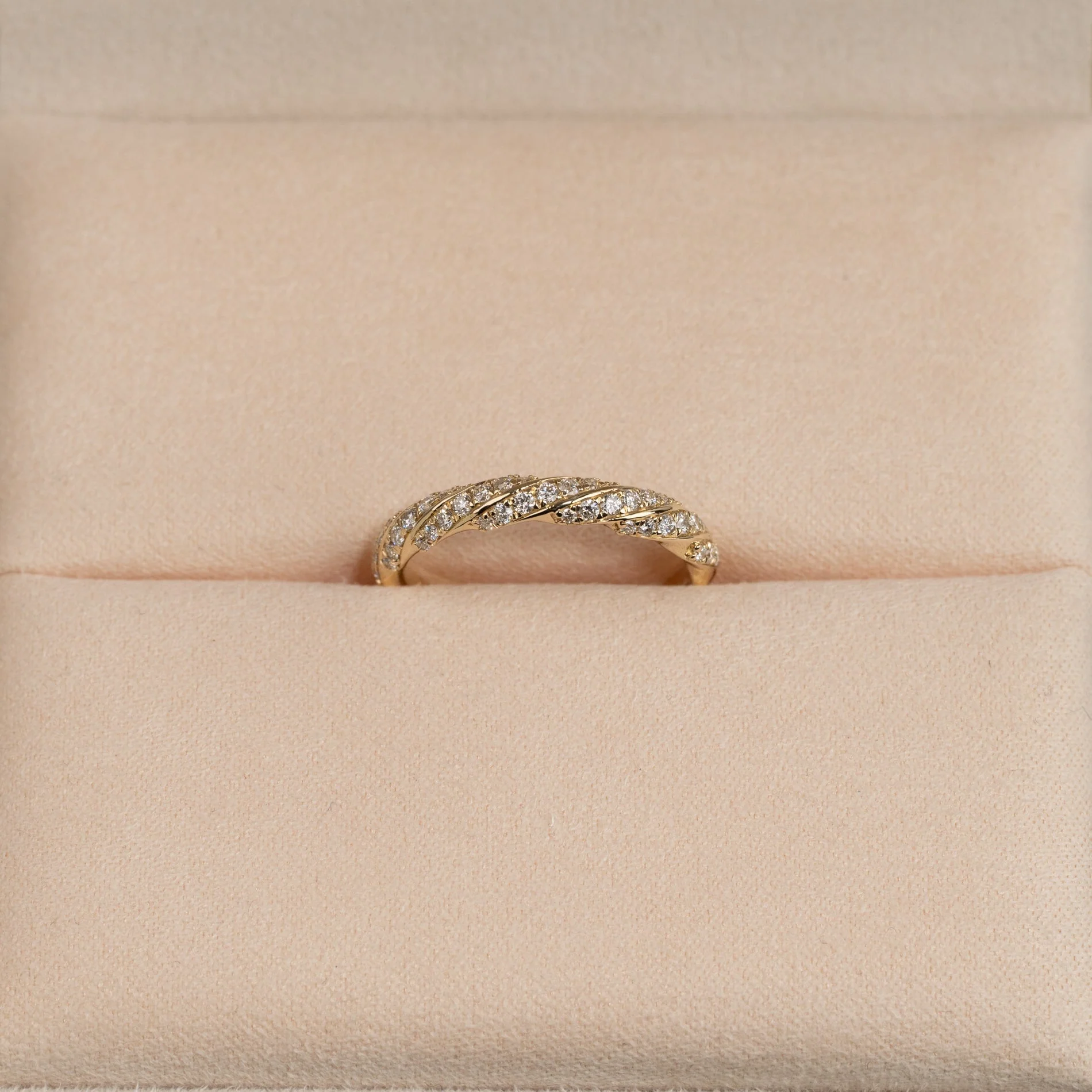 TWISTED ALLIANCE LAB-DIAMOND RING - 0.4ct - YG - Image 5