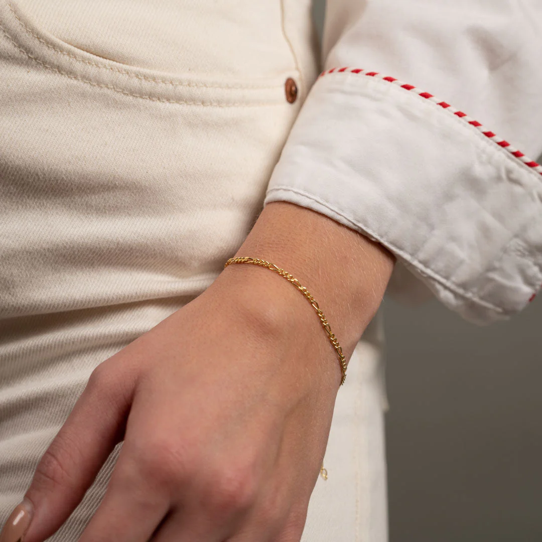 UMA FIGARO SOLID GOLD BRACELET - Image 3