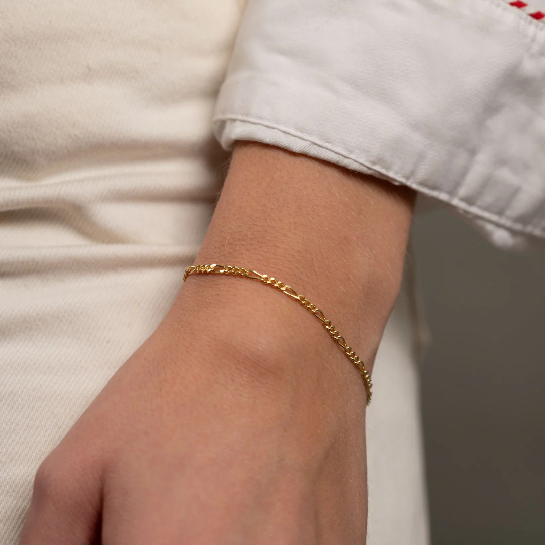 UMA FIGARO SOLID GOLD BRACELET - Image 5