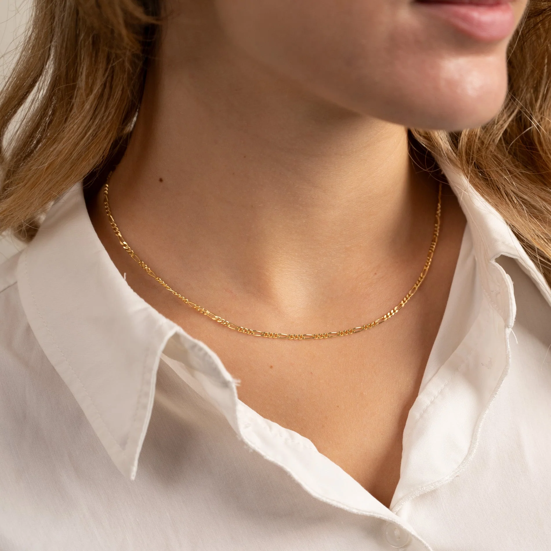 UMA FIGARO SOLID GOLD CHAIN - Image 5