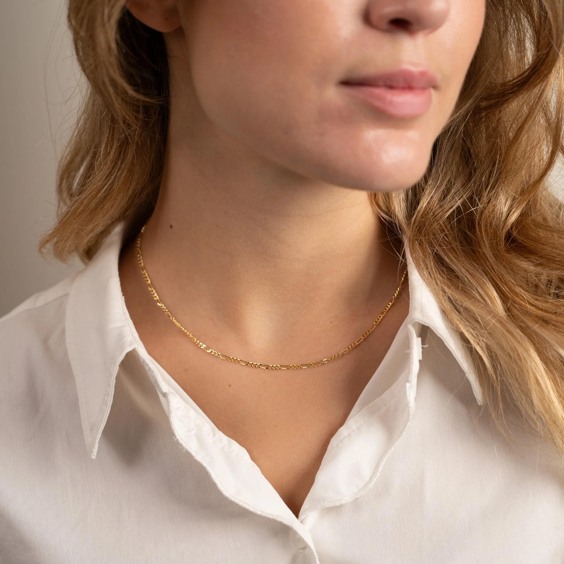 UMA FIGARO SOLID GOLD CHAIN - Image 9