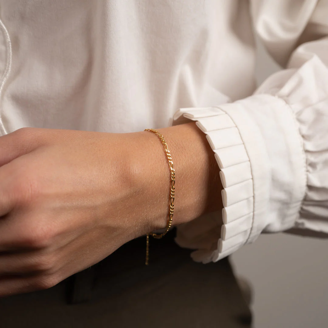 UMA SMALL FIGARO GOLDEN BRACELET - Image 3