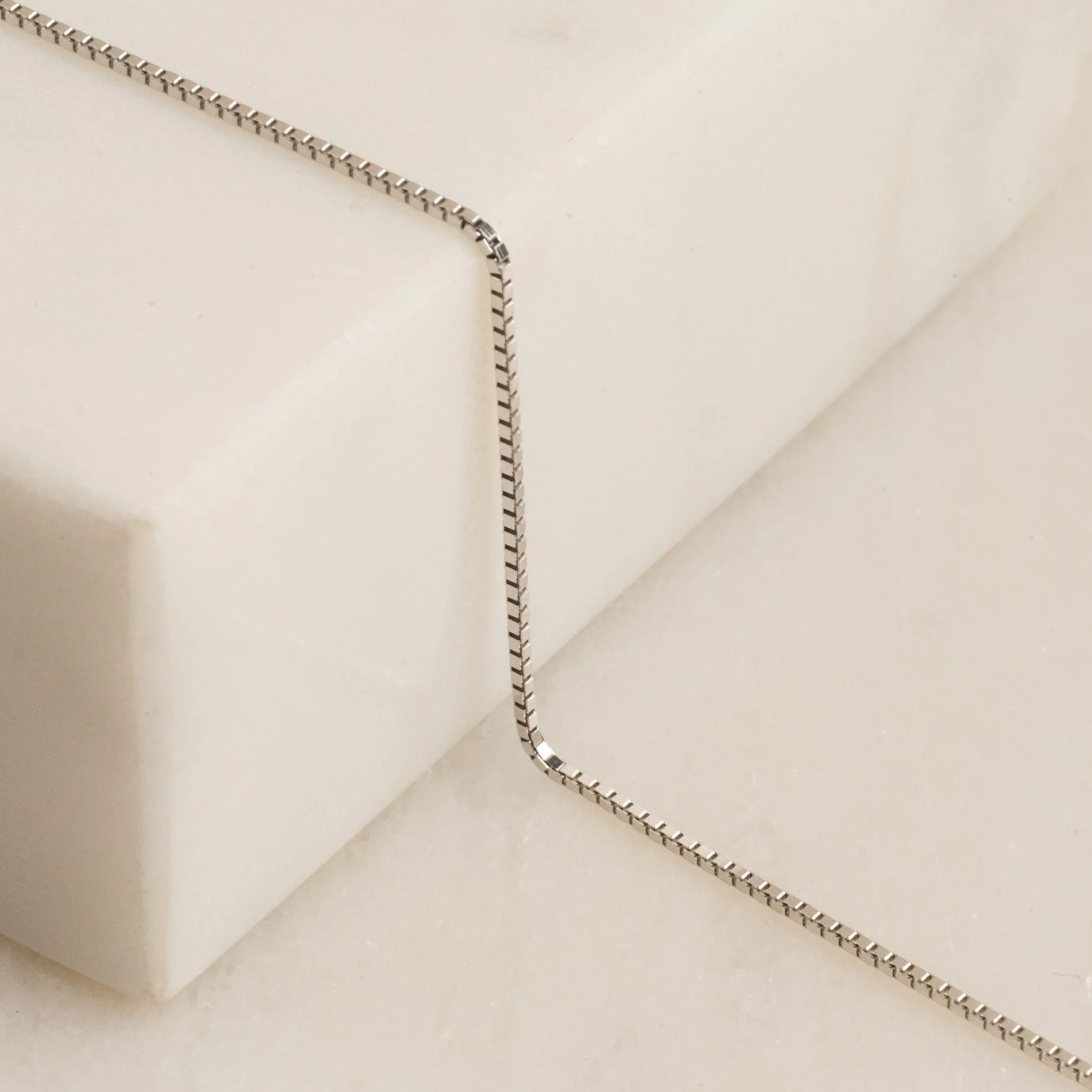 VENEZIA SOLID GOLD CHAIN - 14KT/WG - 1.0mm