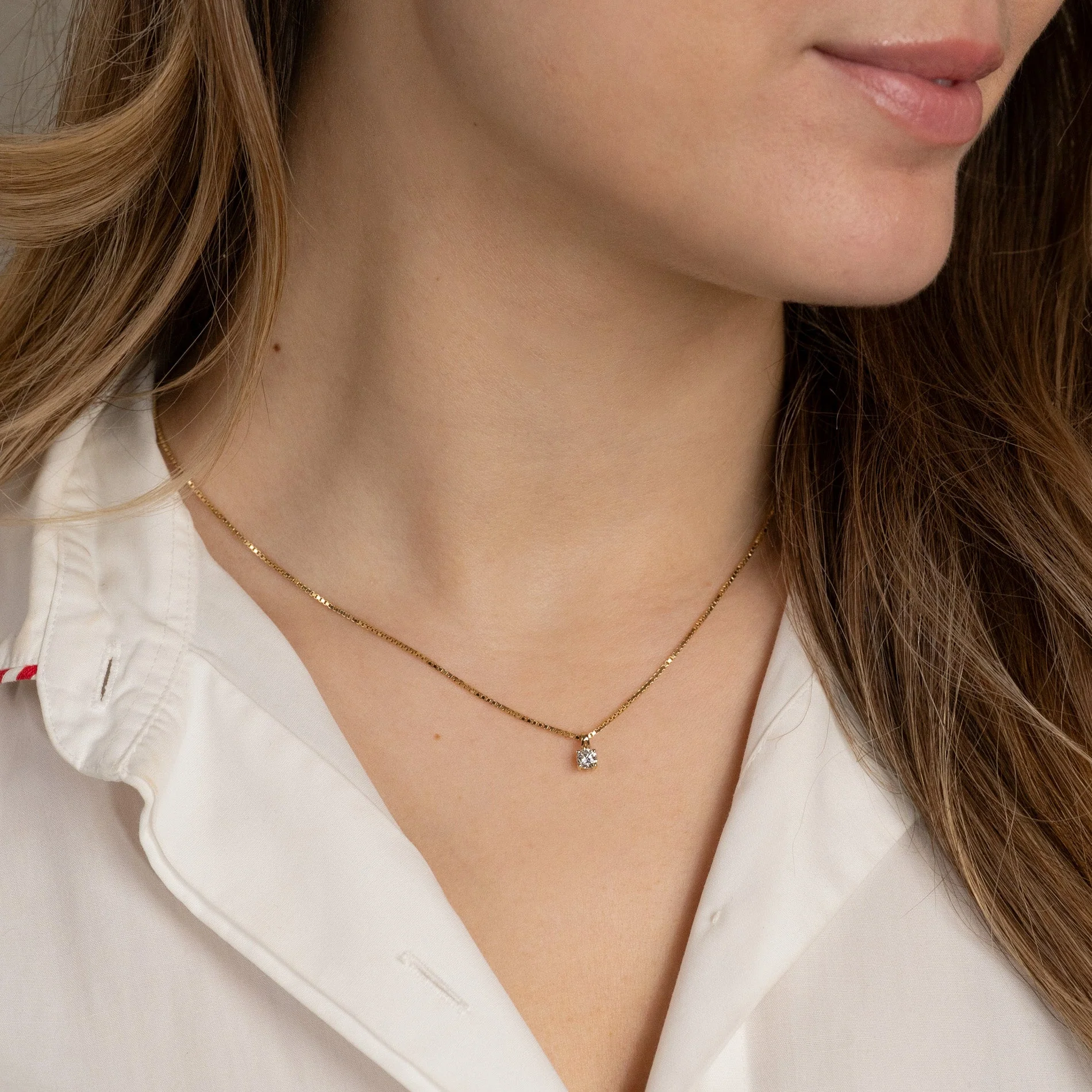 VENEZIA SOLID GOLD CHAIN - 14KT/YG - 1.0mm - Image 4