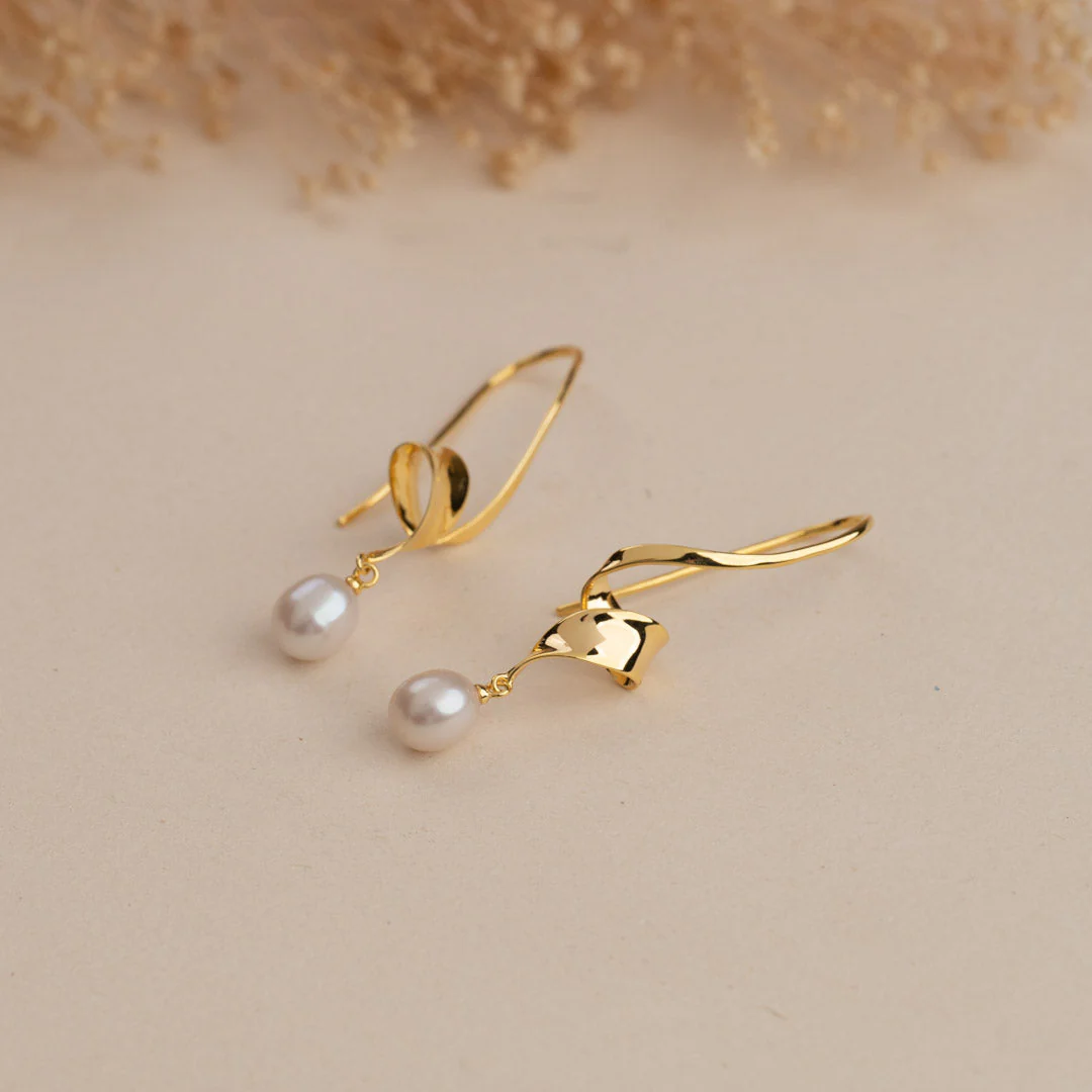 VITA PEARL GOLDEN EARRING - Image 3