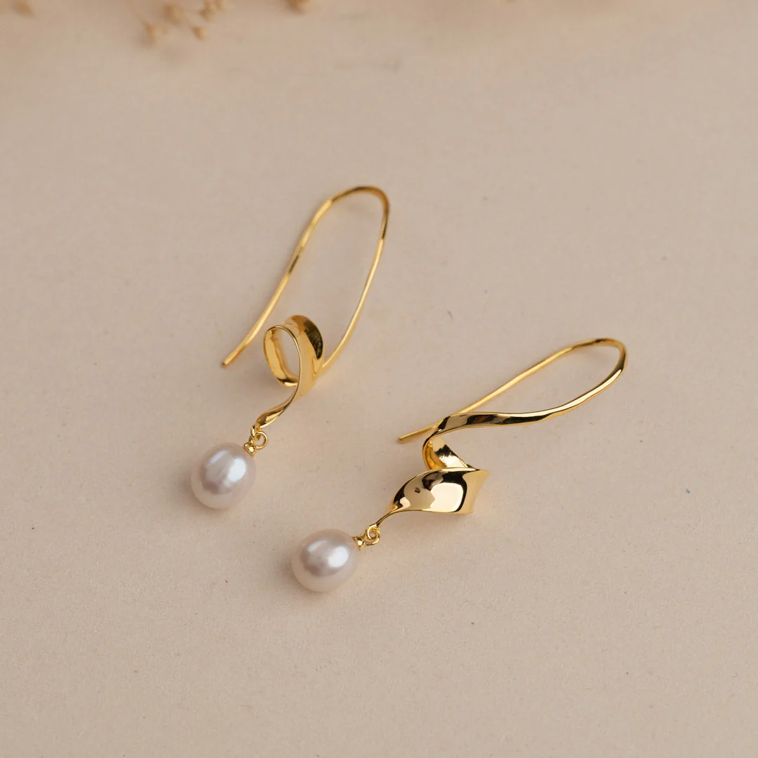 VITA PEARL GOLDEN EARRING - Image 5