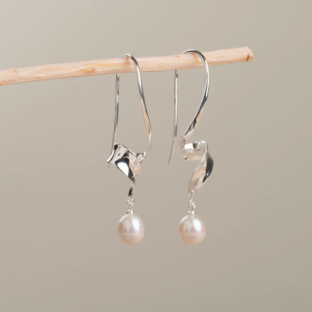 VITA PEARL SILVER EARRING - Image 4